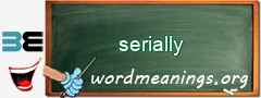 WordMeaning blackboard for serially